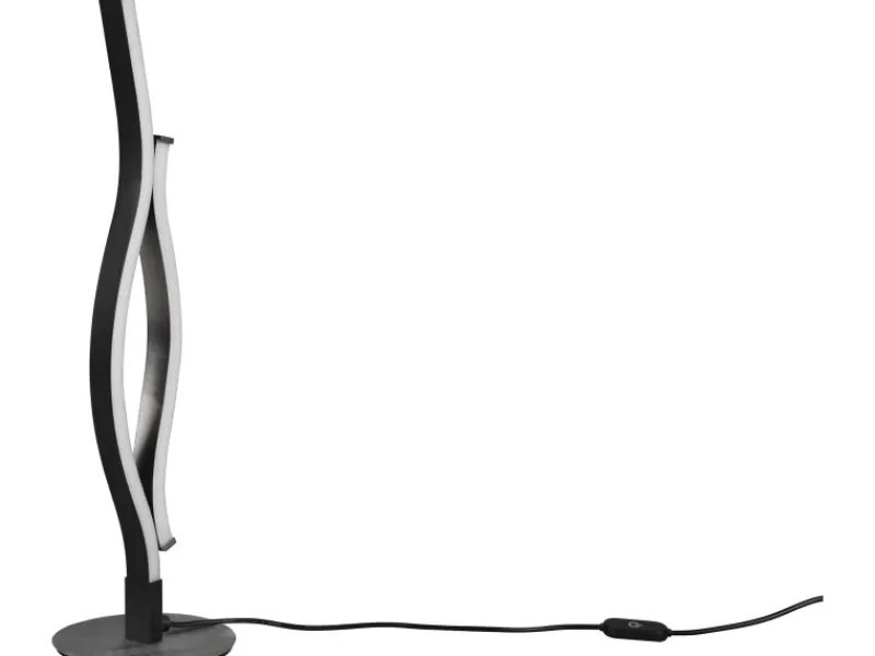 Trio Kommode^LED Tischleuchte Blaze Aluminium gebürstet