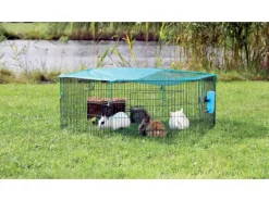 Trixie Freilaufgehege Natura für Jungtiere mit Netz ø 116 cm x 38 cm