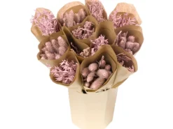 Vasen^Trockenblumen-Bouquet Pastell Pink