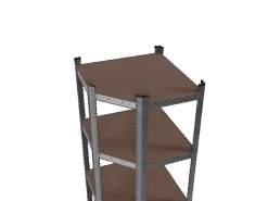 Tronitechnik Metallregale|Kellerregale^Schwerlastregal Kellerregal Lagerregal 40 X 40 X 70 X 70 X 180 Cm Stahlgestell Bis 875 Kg 5 Ablagen