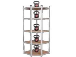 Tronitechnik Metallregale|Kellerregale^Schwerlastregal Kellerregal Lagerregal 40 X 40 X 70 X 70 X 180 Cm Stahlgestell Bis 875 Kg 5 Ablagen