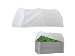 TRUTZHOLM Hochbeetabdeckung 120x80cm Bogenabdeckung Mit Vlies Frühbeetabdeckung