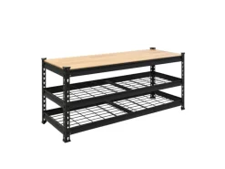 TRUTZHOLM Schuhregal Schuhablage 3 Ebenen Metall Regal Schuhe