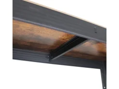 TRUTZHOLM Büroregale^2x Wohnzimmerregal 150x75x30 cm Dunkel Traglast je 650 kg