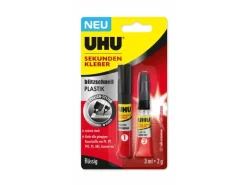 UHU Sekundekleber Plastik 2g + 3 ml