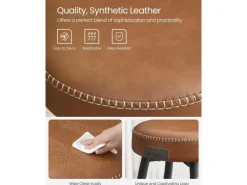 Vasagle Barhocker 2er-Set Braun