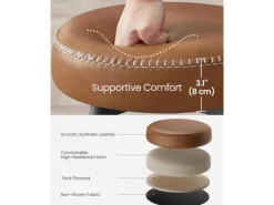 Vasagle Barhocker 2er-Set Braun