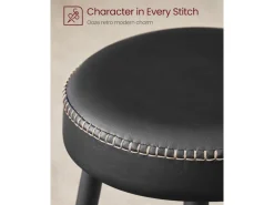 Vasagle Barhocker 2er-Set Schwarz