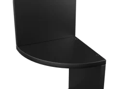 Wandregale|Regale Schwarz^Vasagle Eckbücherregal 5 Ebenen Wandmontage 20 cm x 20 cm x 126 cm Schwarz