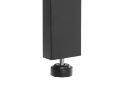 Vasagle Eckregal 5 Ebenen Stahlrahmen 34,2 cm x 34,2 cm x 158,8 cm Braun-Schwarz