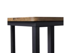 Vasagle Serviertisch mit Rollen 35 cm x 50 cm x 60 cm Braun-Schwarz