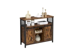 Sideboards^Vasagle Sideboard 33 cm x 100 cm x 80 cm Braun-Schwarz