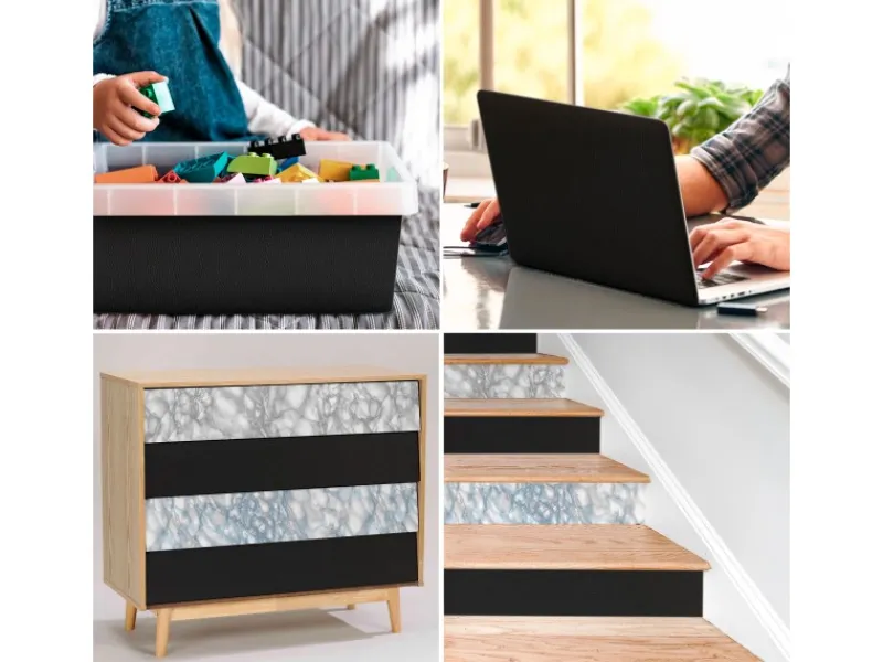 Venilia Klebefolien^Klebefolie Leder Grau 45 cm x 150 cm