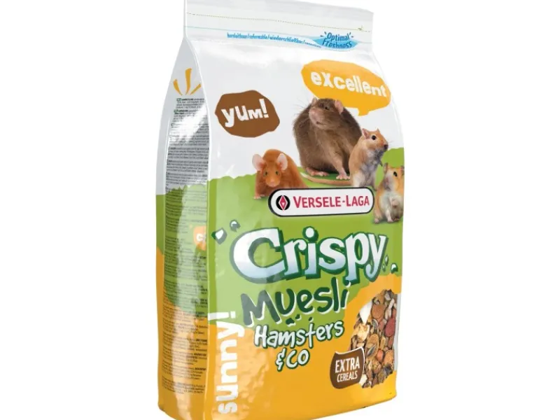 Kleintierbedarf^Versele-Laga Hamsterfutter Crispy Müsli Hamster und Co 1 kg