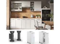 Schränke^Vicco Apothekerschrank Fame-Line Hochglanz/ 30 cm ohne Arbeitsplatte