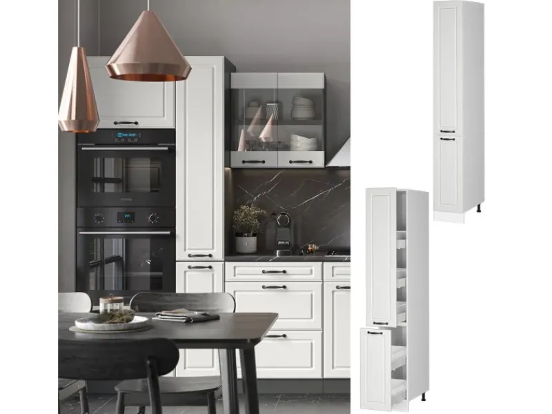 Vicco Apothekerschrank R-Line Medizinschrank für die Küche Landhaus/ 30 cm