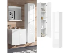 Schränke^Vicco Badschrank Izan Hochglanz 37 x 172 cm