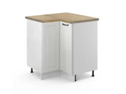 Vicco Eckunterschrank R-Line Küchen Eckschrank Landhaus/ 76 cm AP Eiche