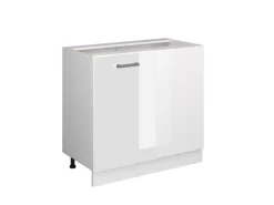 Eckregale^Vicco Eckunterschrank R-Line Hochglanz/ 86 cm ohne Arbeitsplatte