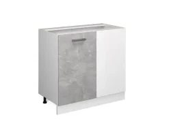 Vicco Eckunterschrank R-Line Küchen Eckschrank /Weiß 86 cm ohne Arbeitsplatte