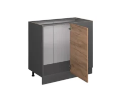 Vicco Eckunterschrank R-Line Goldkraft /Anthrazit 86 cm ohne Arbeitsplatte