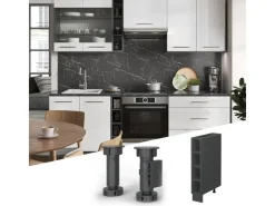 Schränke^Vicco Küchenregal Fame-Line Offener Küchenschrank 15 cm ohne Arbeitsplatte