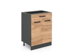 Vicco Küchenunterschrank R-Line Goldkraft 60 cm mit Schublade ohne Arbeitsplatte