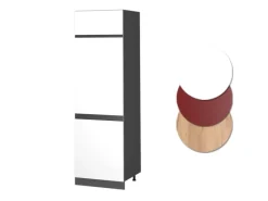 Vicco Kühlumbauschrank R-Line Hochschrank für die Küche /Anthrazit 60 cm J-Shape