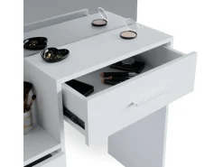 Vicco Schminktisch Conrada 36 cm mit LED Beleuchtung und Hocker