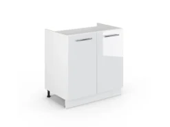 Vicco Spülenunterschrank Fame-Line Hochglanz/ 80 cm ohne Arbeitsplatte