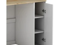Vicco Waschmaschinenschrank Viktor Weiß 94 x 89 cm mit 3 Fächer