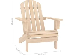 Stühle^vidaXL Adirondack-Gartenstuhl mit Tisch Massivholz Tanne 315922