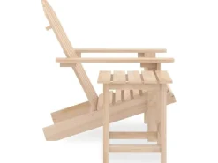 Stühle^vidaXL Adirondack-Gartenstuhl mit Tisch Massivholz Tanne 315922