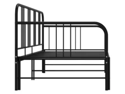 vidaXL Ausziehsofa Bettgestell Schwarz Metall 90x200 cm Modell 2650960
