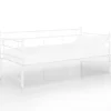 vidaXL Ausziehsofa Bettgestell Weiß Metall 90x200 cm Modell 5650979