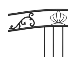 vidaXL Ausziehsofa Bettgestell Schwarz Metall 90x200 cm Modell 4650972