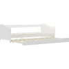 vidaXL Ausziehsofa Bettgestell Weiß Kiefernholz 90x200 cm617156