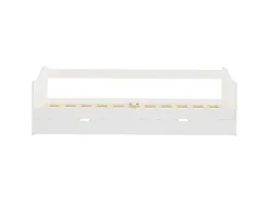 vidaXL Ausziehsofa Bettgestell Weiß Kiefernholz 90x200 cm617156