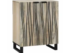 Holzregale^vidaXL Badezimmermöbel Set mit Regal 3-Tlg Massives Mango-Holz 3310047