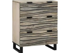 Holzregale^vidaXL Badezimmermöbel Set mit Regal 3-Tlg Massives Mango-Holz 3310047