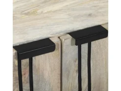 Holzregale^vidaXL Badezimmermöbel Set mit Regal 3-Tlg Massives Mango-Holz 3310047