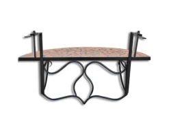 vidaXL Balkonhängetisch Mosaik Terracotta 41123