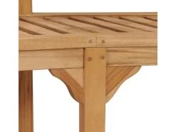 vidaXL Bananenbank 180 cm Massivholz Teak 310494