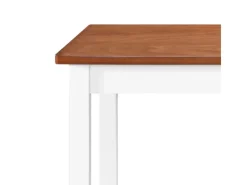 Stühle^vidaXL Bartisch mit Stühlen 5-tlg. Massivholz Braun und Weiß