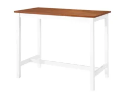 Stühle^vidaXL Bartisch mit Stühlen 5-tlg. Massivholz Braun und Weiß