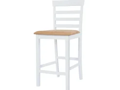 Stühle^vidaXL Bartisch mit Stühlen 5-tlg. Massivholz Braun und Weiß