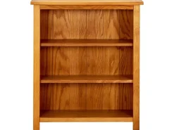vidaXL Bücherregal 3 Fächer 70x22,5x82 cm Massivholz Eiche