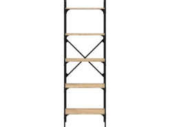 vidaXL Bücherregal 5 Fächer Sonoma-Eiche 56x31,5x174 cm Holzwerkstoff