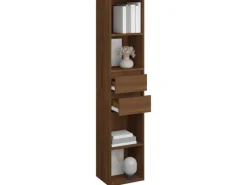 Bücherregale^vidaXL Bücherregal Braun Eichen-Optik 36x30x171 cm Holzwerkstoff