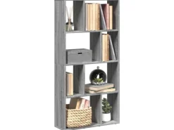 Bücherregale^vidaXL Bücherregal Grau Sonoma 60x20x120 cm Holzwerkstoff 858152